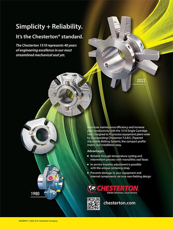 2022 - Chesterton 1510 Single Cartridge Seal