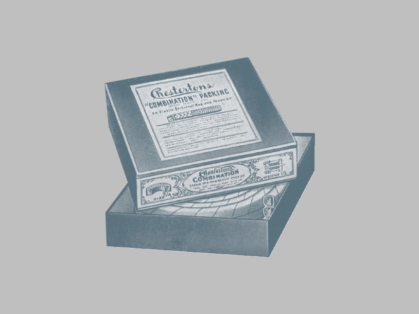 1895 - Chesterton patented steam packing