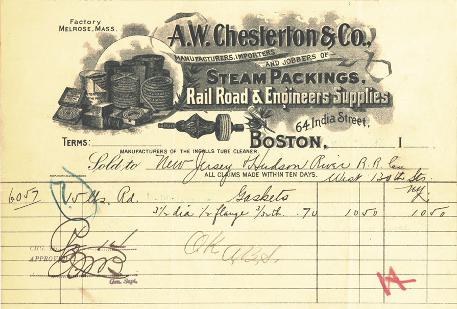 1903 - Vintage Chesterton Invoice 