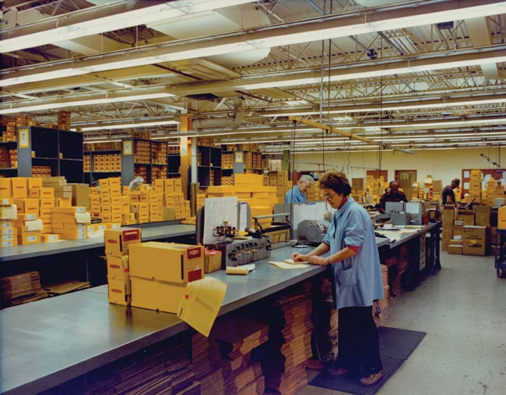 1972 - Shipping at Chesterton's Ireland production