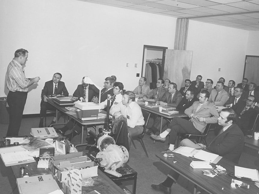 1969 - Chesterton in-plant seal maintenance training program.