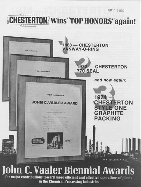 1970s - Chesterton Vaaler Awards